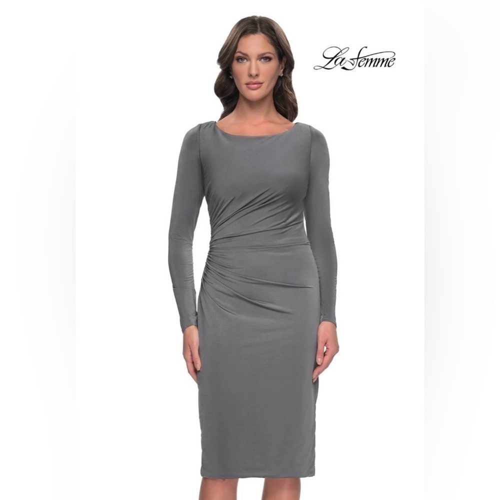 La Femme Gray 31015 Mother of the Bride Evening Gown